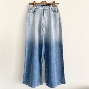 Simply Vera Vera Wang Ombré Blue Wide Leg Jeans